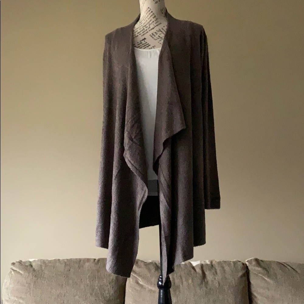 NWT Barefoot Dreams CozyChic Calypso Wrap Cocoa - Picture 2 of 8